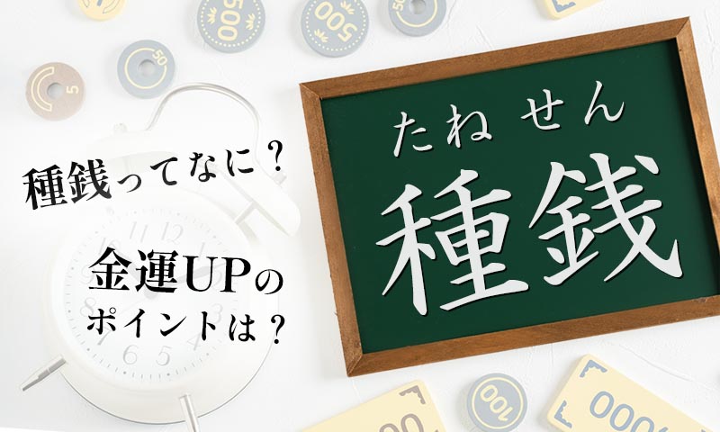 金運UP効果もある種銭についてご紹介します。